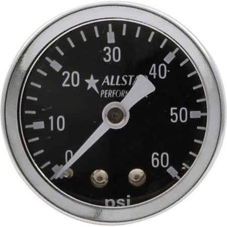 Vortex 1.5 in. Dia. 0-60 PSI Dry Type Pressure Gauge VO3647977